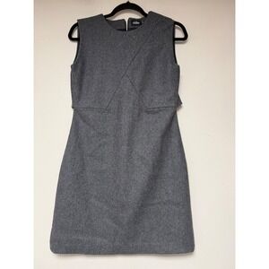 Kate Spade‎ Saturday Zip-Back Shift Dress Steel Gray Wool Mini 40400267 Size 0